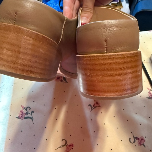 Poppy Barley Biscotti Leather Mules - Picture 7 of 8